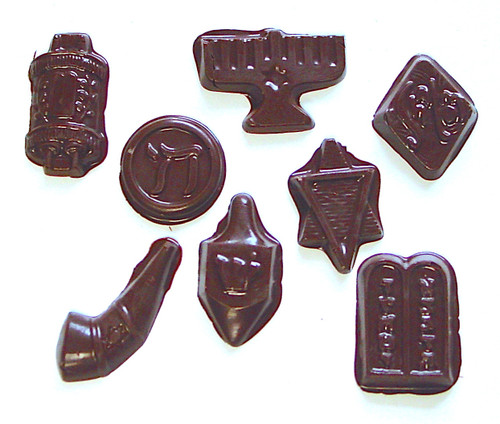 Judaic Symbols in Sugar Free Chocolates, 8 oz,  assorted designs Judaic Symbols in Sugar Free Chocolates, 8 oz,  assorted designs