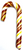 Diabeticfriendly's Sugar Free CHOCOLATE & BANANA Candy Cane  5" -  Handmade in USA, Uses isomalt, Individually wrapped, Set of 20