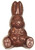 Easter Rabbit, Sitting, 1.5 oz Sugar Free Chocolate, 3 3/4 inches  Easter Rabbit, Sitting, 1.5 oz Sugar Free Chocolate, 3 3/4 inches