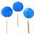 Hanukkah Lollipops, Set of 3, Blue Raspberry, 2 inch  - Dreidel, Hanukkah Menorah & Star of David