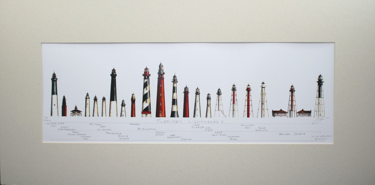 Florida Lighthouses Map Ponce Inlet Lighthouse Locker 4569 02000.1366388706