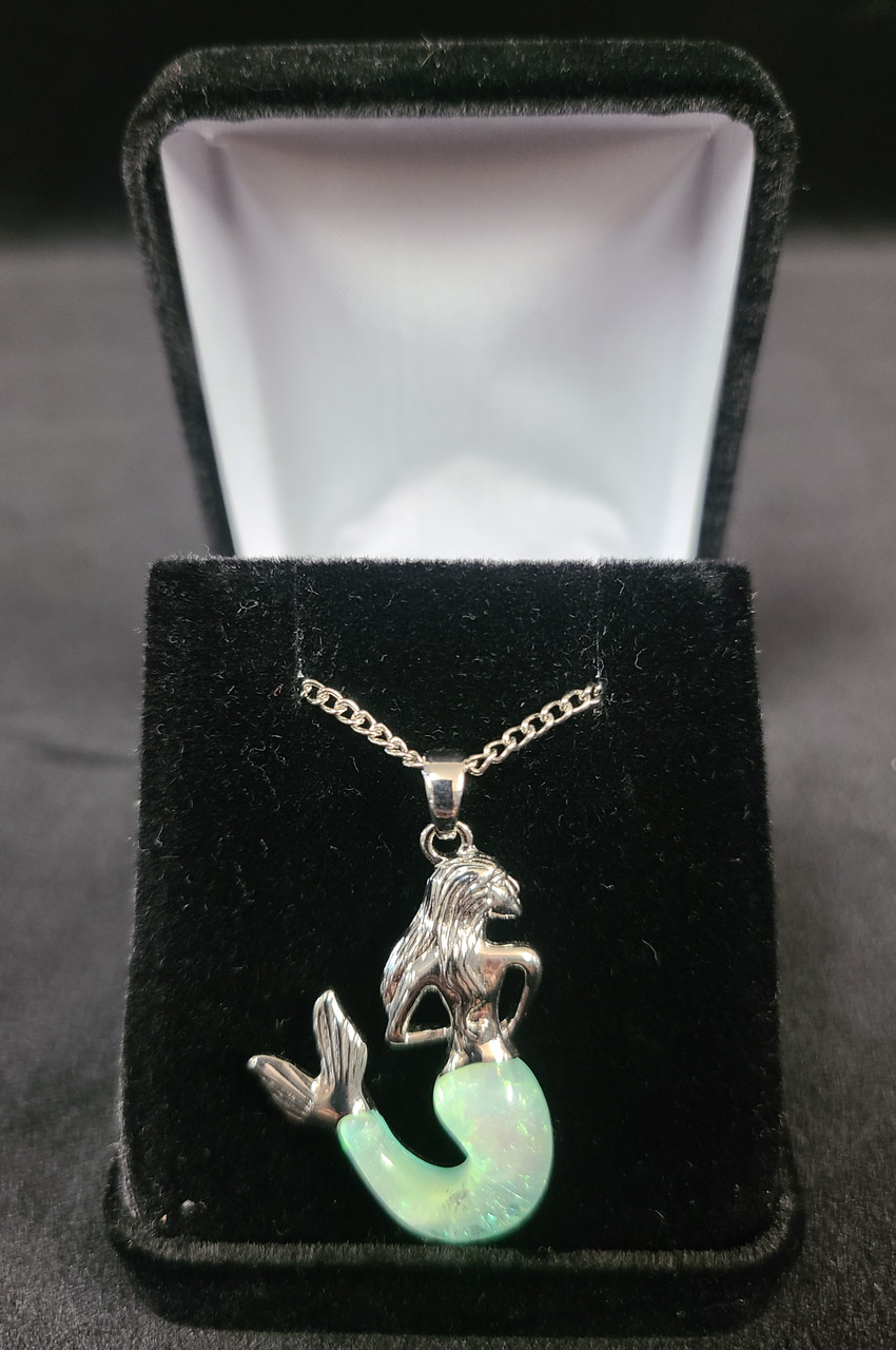 Pearlized Mermaid Necklace Ponce Inlet Lighthouse Locker