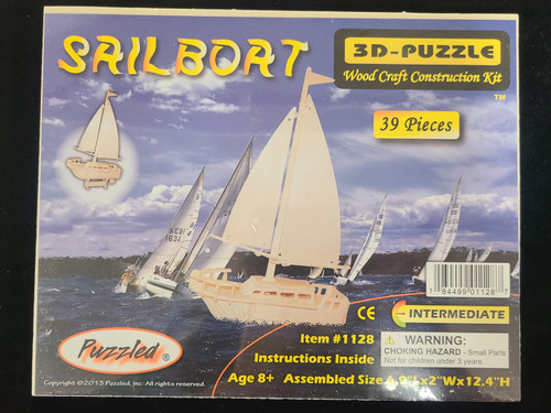 Sailboat 3D Wood Puzzle 