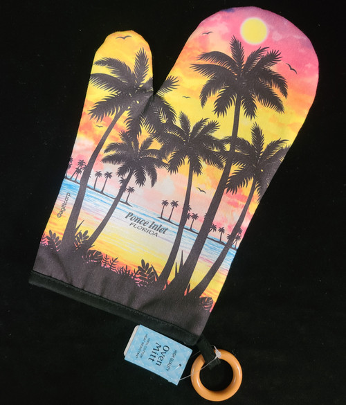 Palm Sunset Oven Mitt