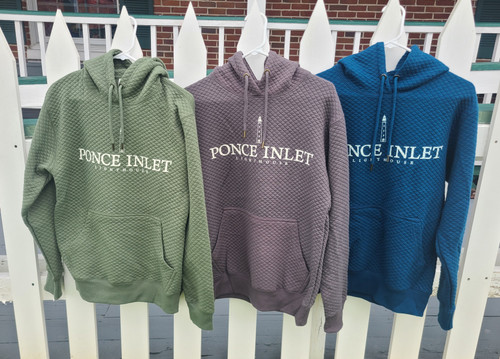 Ponce Inlet Lighthouse Diamond Waffle Hoodie 