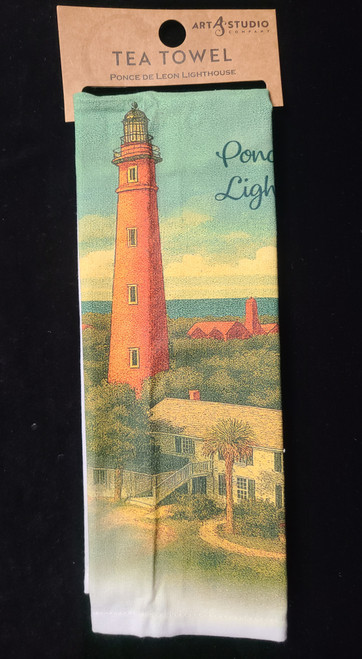 Ponce Inlet Lighthouse Kitchen Tea Towel 