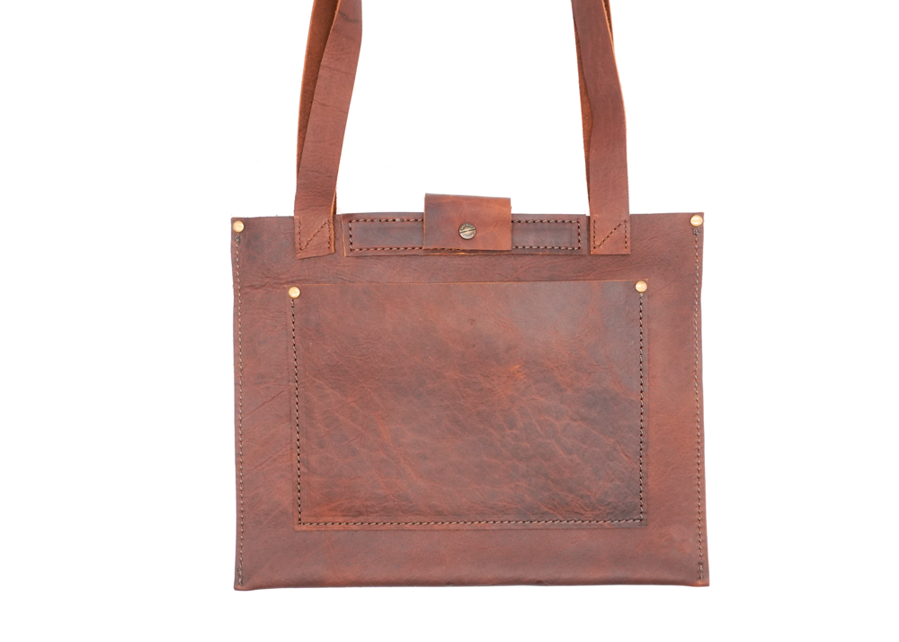 Sofia Leather Horse Bit Handbag with Chain Strap