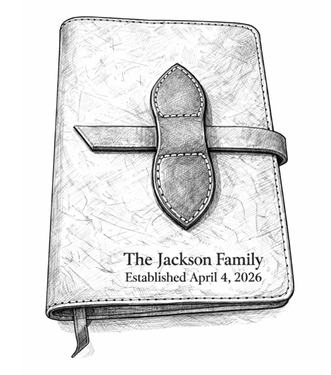 Custom leather Bible or book cover made to order with laser engraved personalization. Bison leather book or bible cover. Personalized leather gift. WEdding gift for bride and groom. third anniversary.