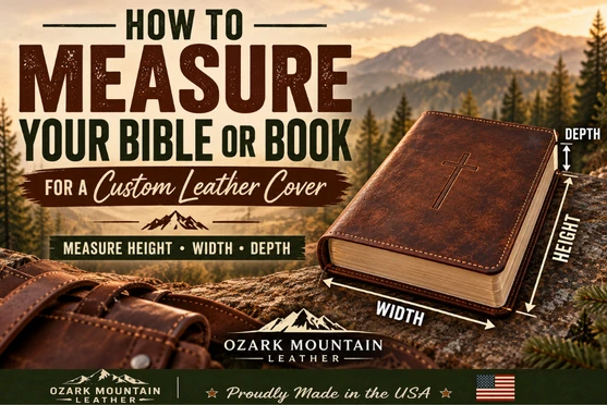 Measuring your Leather book or Bible: Guidelines for how best to measure