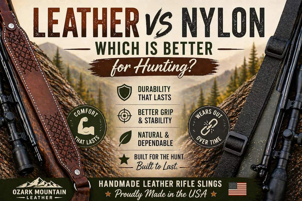 Leather Rifle Sling vs Nylon: Which Is Better for Hunting? | USA Made Guide