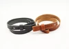 Custom one inch rifle sling strap for a gun with swivels in Austin Brown, chocolate and black. Handmade in the USA.