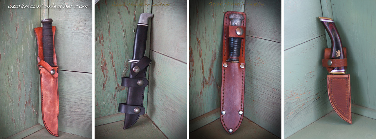 Hunters Leather Knife Sheath/leather Sheath/personalized Knife