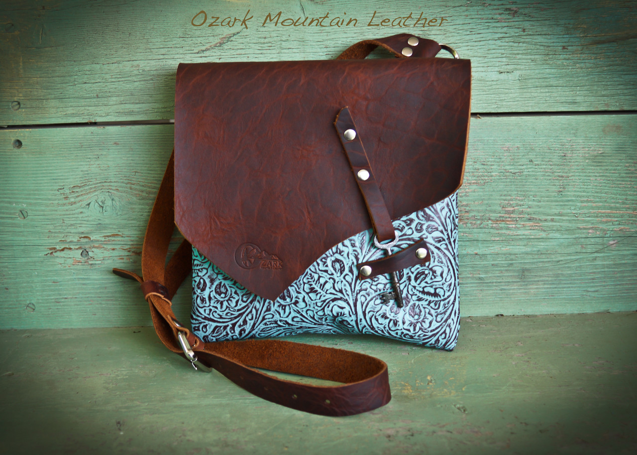 bison leather backpack Tan KMM & Co to quickly secure and adjust to fit their needs Bison Leather Turquoise Cross Body