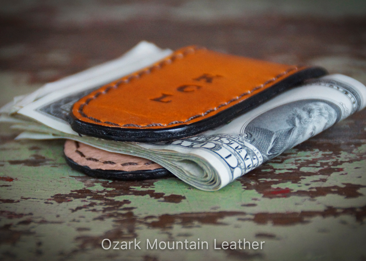  GE MARK Leather Money Clip - Strong Magnets Holds 30