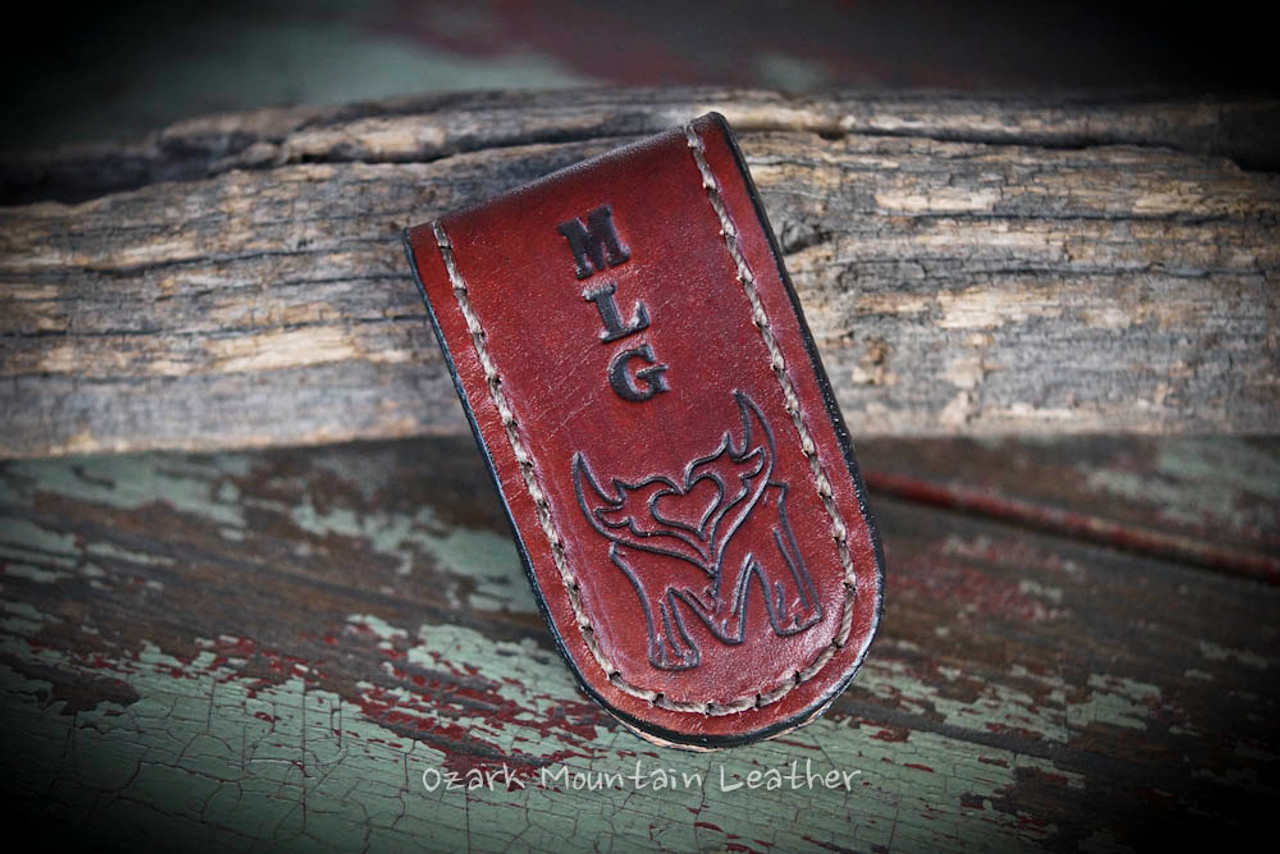  GE MARK Leather Money Clip - Strong Magnets Holds 30