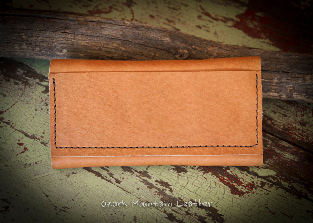 Brown Leather Essential Oil Wallet, Essential Oil Pouch