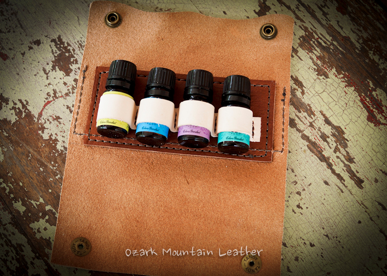 Leather Essential Oil Pouch