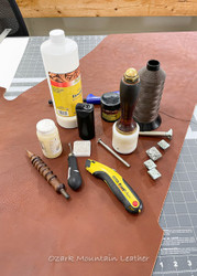 At Ozark Mountain Leather we make our goods from beginning, middle and end.