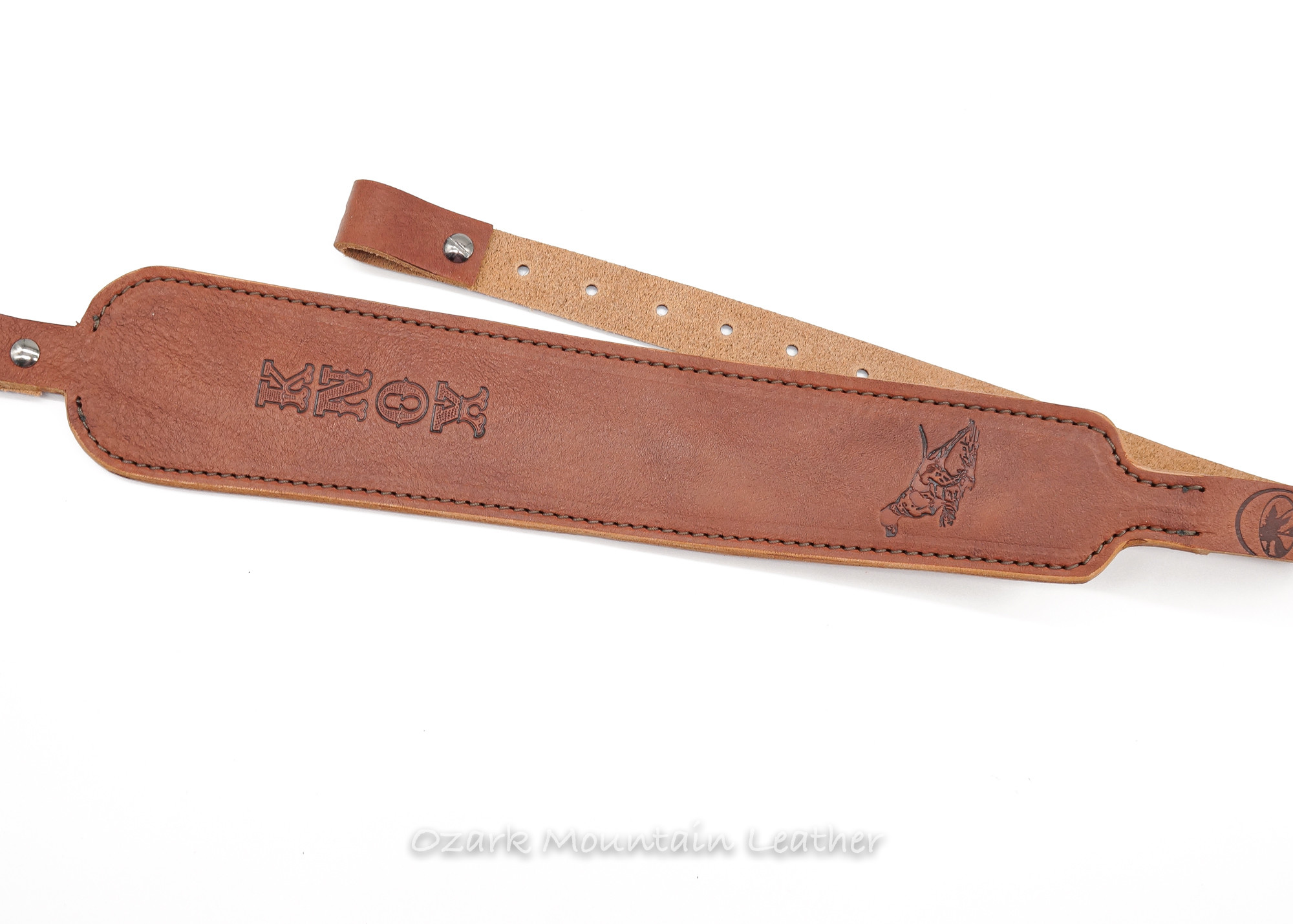 Ozark Mountain Leather® specializing in custom leather rifle slings and shotgun slings These