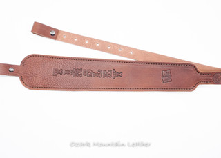 Custom leather rifle sling, Cobra style handmade in USA - Ozark ...