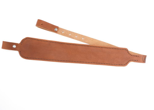 Plain non customizable cobra rifle sling.  Full grain leather rifle sling made by Ozark Mountain Leather