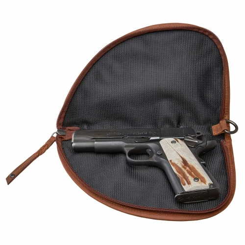 Genuine Leather Gun Case – Padded Firearm Protection with Zipper Closure – 3 Sizes (Small, Medium, Large) – Can Be Personalized – Great Gift for Hunters & Gun Owners
