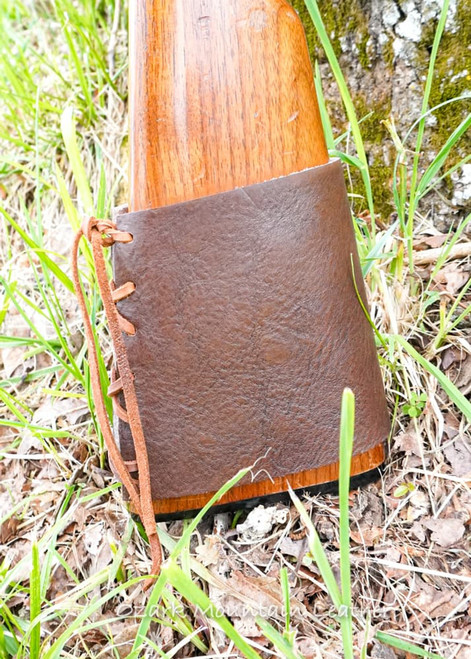 Buttstock cover for Savage Rascal in leather