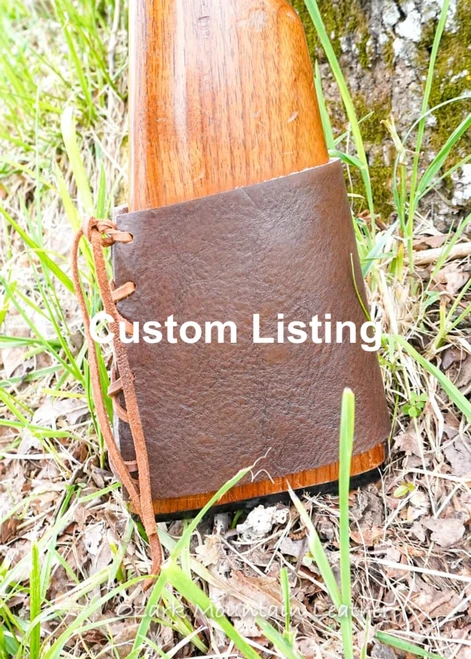 Buttstock cover for Savage Rascal in leather