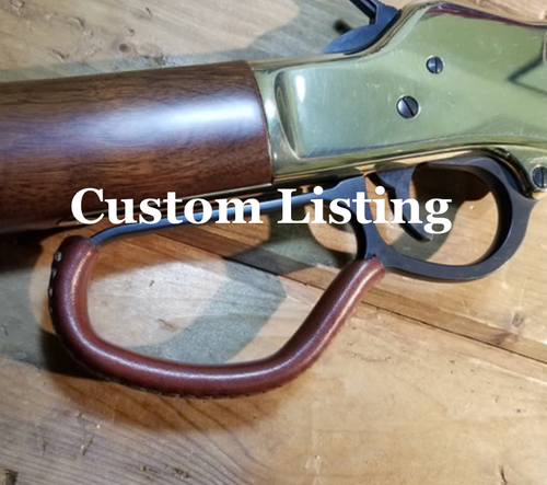 Custom Leather Lever Wrap for Mel