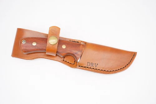 Custom leather knife sheath made to order by Ozark Mountain Leather