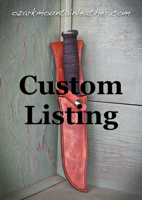 Custom Knife sheath for Ian