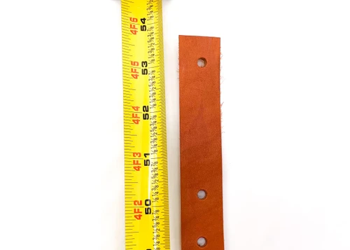 Handmade leather rifle sling with extra length up to 54 inches. Custom adjustable fit, added holes, and premium Hermann Oak leather. Made in the USA. Made for big and tall. extra long rifle sling, extra long shotgun sling, extra long hunting sling, personalized.