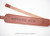 Custom leather rifle sling in brown.  Can be personalized with name or initials and also a custom stamp option. Cobra shape, cobra style rifle sling.