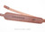 Custom leather rifle sling in brown.  Can be personalized with name or initials and also a custom stamp option. Cobra shape, cobra style rifle sling.