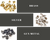 Chicago screws for custom leather rifle slings come in three color choices.  Gun metal, silver and brass.