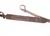 Personalized brown leather shotgun sling or sling for a gun with no swivels.  No drill slings made from full grain leather made in the USA.