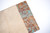 Custom Leather Bible cover or book cover. Personalized custom size. Leather embossed with birch pattern with turquoise and copper coloring. Laser engraved with name or initials