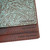 Personalized leather Bible cover with laser engraved name in lower right corner, handmade in Arkansas