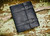 Handmade Black bison leather Bible cover with double straps and buckle closure, featuring natural grain texture and rustic full-grain finish.