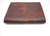 Side view of handcrafted bison leather Bible cover showing durable construction American bison leather, handmade personalized, made to order, made just for you and your book, customize,