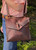 Natural Whitetail Antler Closure on Bison Leather Possibles Bag