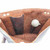 Interior of Bison Leather Possibles Bag with Ramrod and Bullet Starter Holders