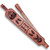 Custom personalized Hermann Oak leather rifle sling with laser engraved family design and hand-finished details