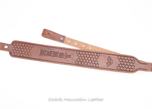 Custom Louis Vuitton rifle sling. - Oleo Leather Co.