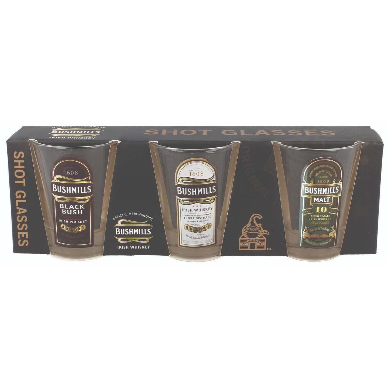 Bushmills Three Pack Shot Glasses