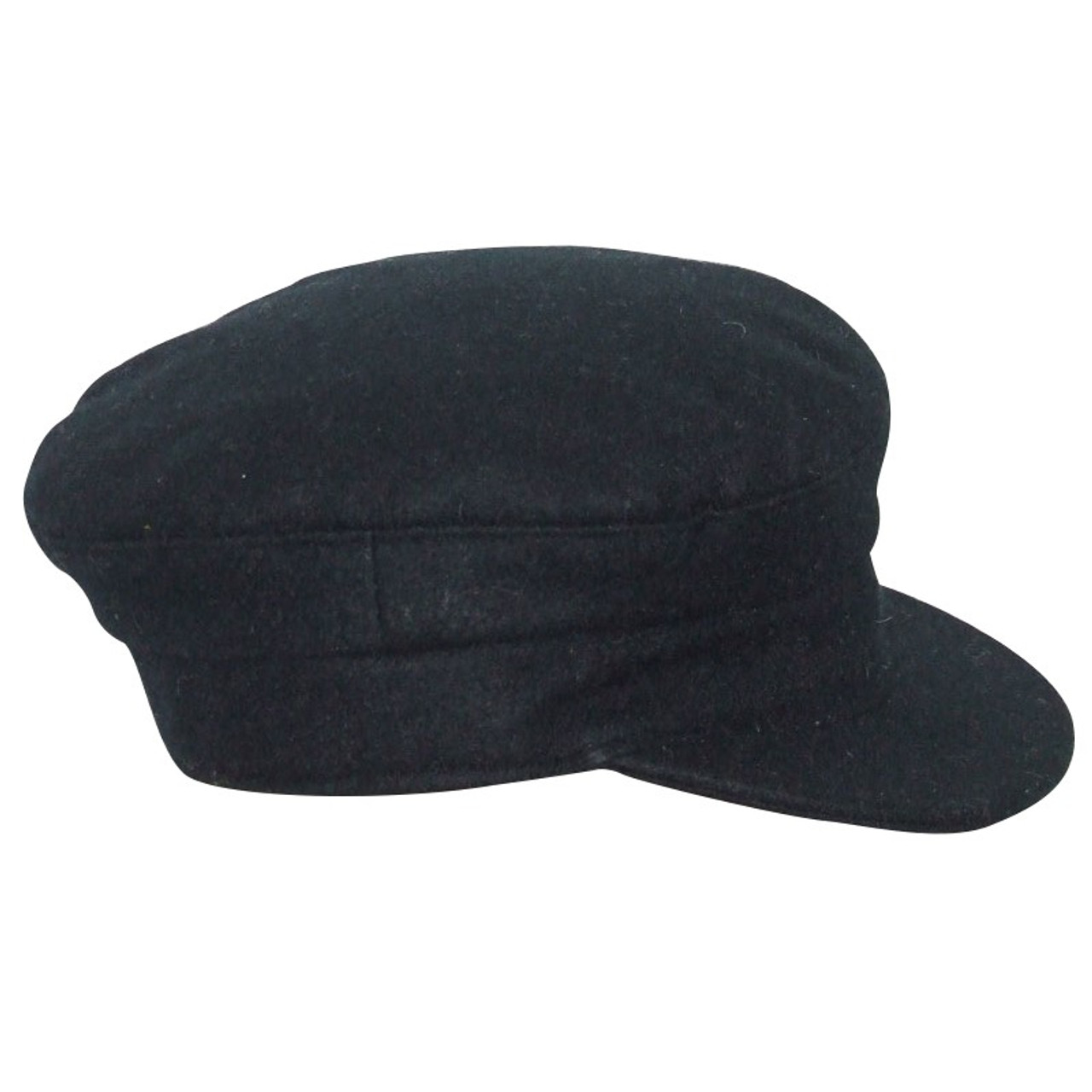 Hanna Hats Irish Tweed Skipper Cap for Men – Black | ExclusivelyIrish.com