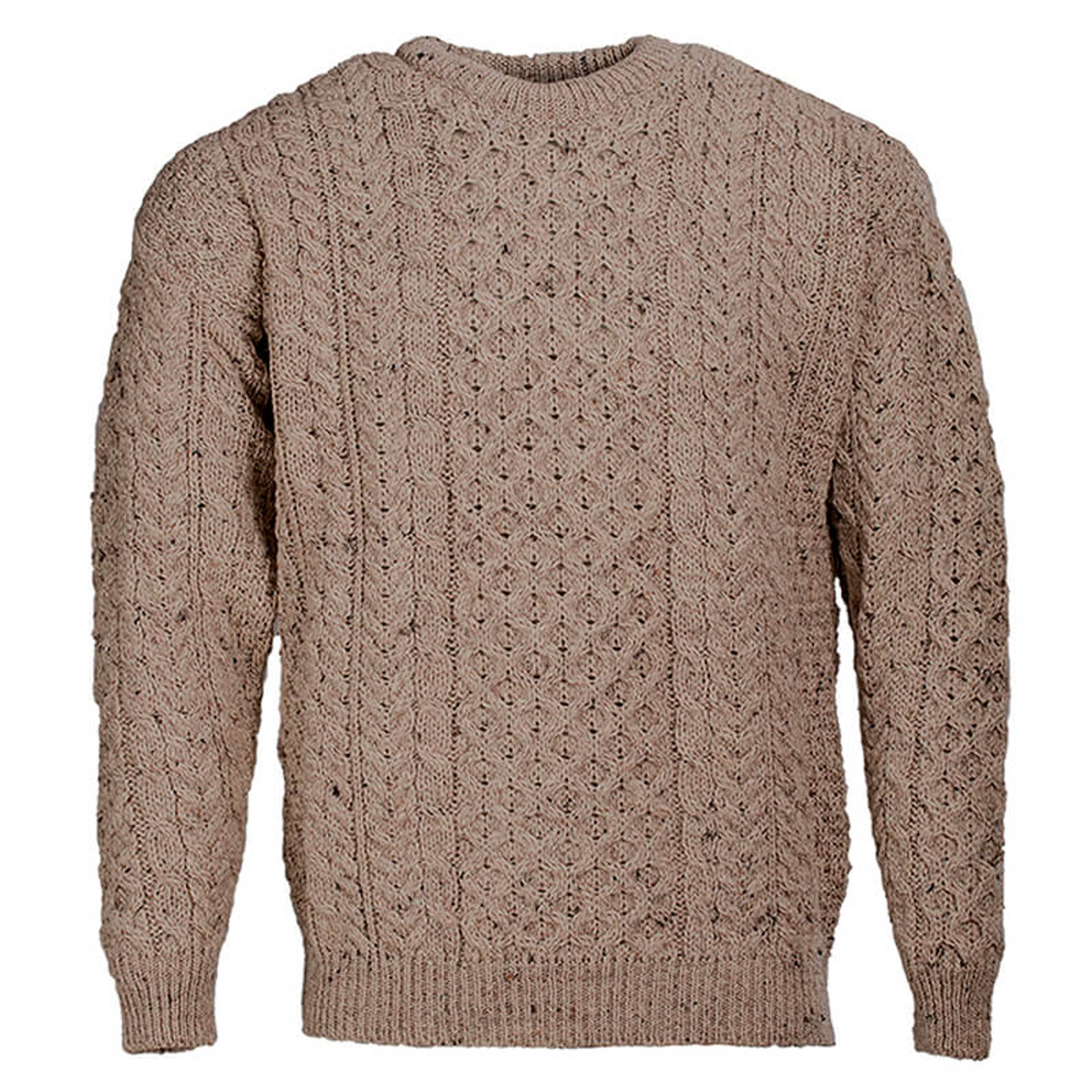 Mens Traditional Irish Aran Sweater