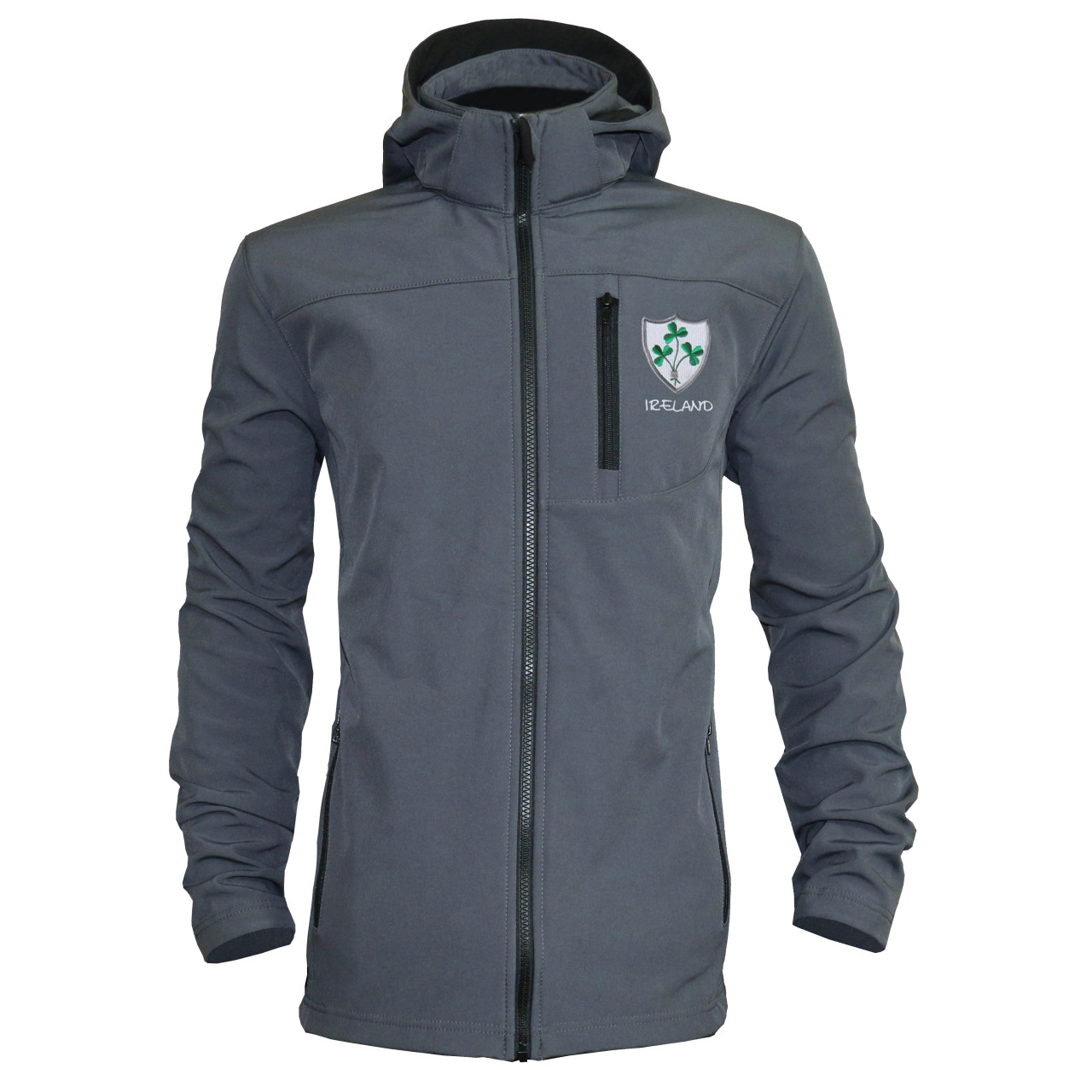 Rugby Shamrock Hooded Shell Jacket | ExclusivelyIrish.com