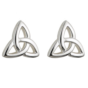 Sterling Silver Kids Trinity Stud Earrings ExclusivelyIrish.com Sterling Silver Kids Trinity Stud Earrings ExclusivelyIrish.com