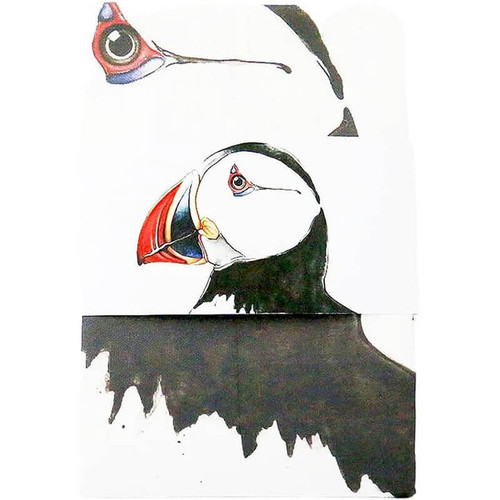 Scotland's Puffin Cotton Tea Towel ScottishWebstore.com